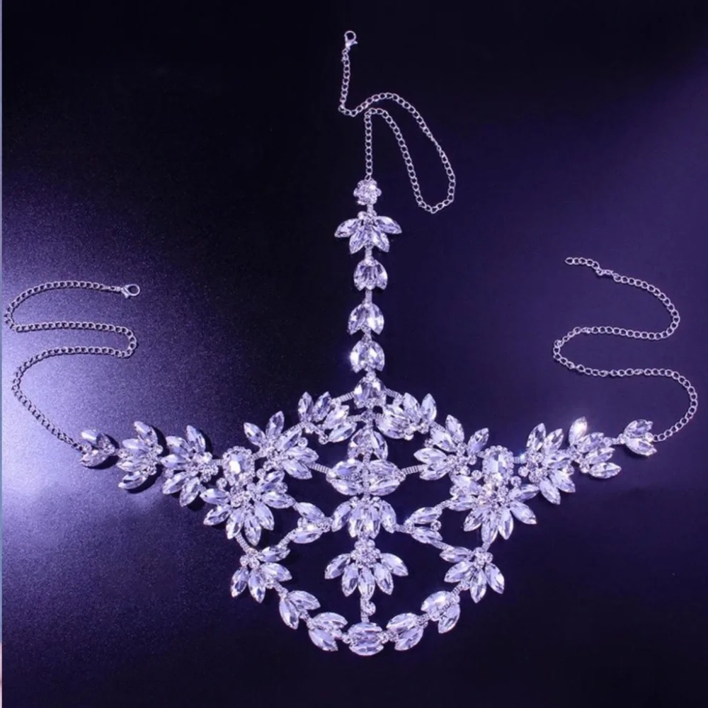 Crystal Face Mask Masquerade Full Face Jewelry Halloween Accessories Rhinestone